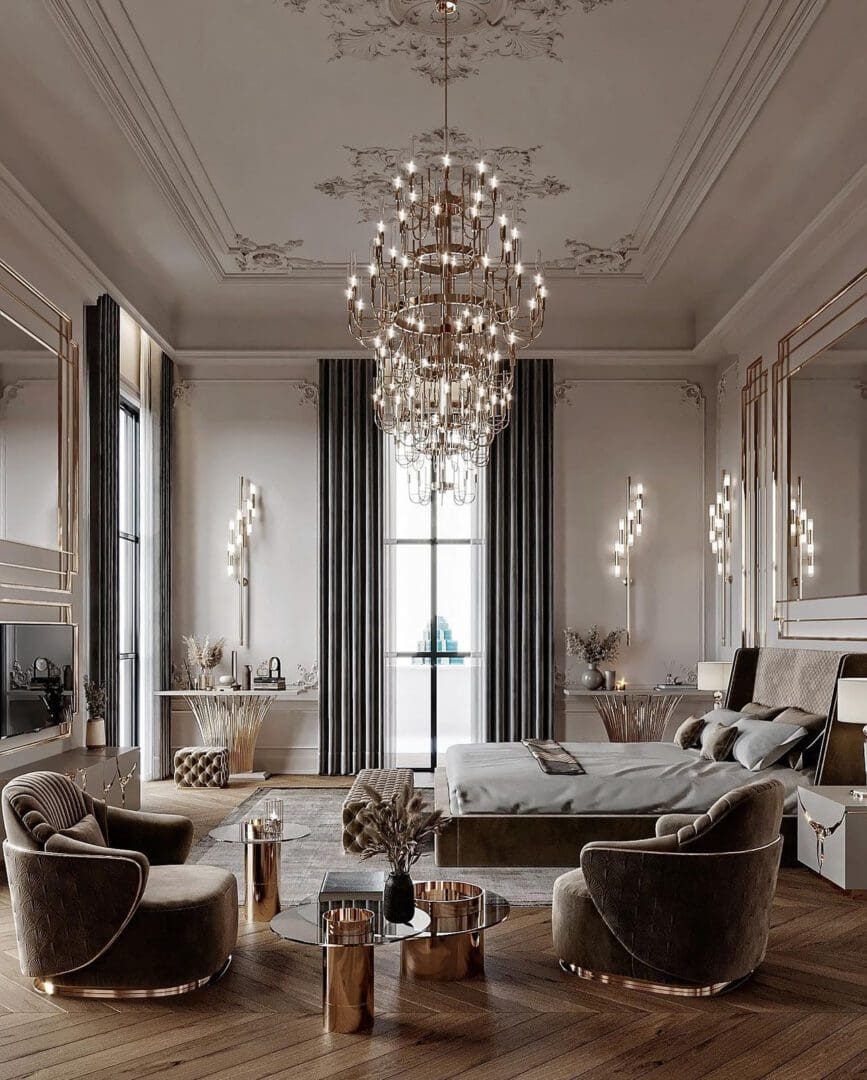 Elegant estate interior detail by Beverly Hills Luxury Interiors — Downtown Dubai