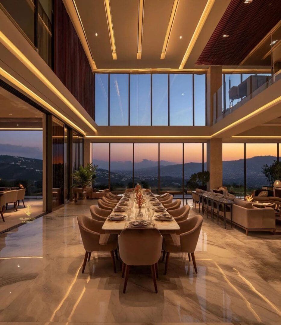 Elegant estate interior detail by Beverly Hills Luxury Interiors — Dubai Marina