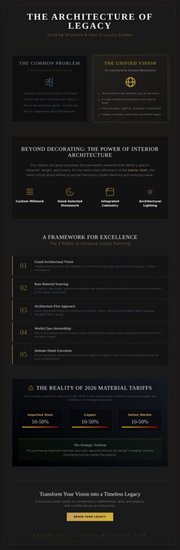 Architectural Interior Design for Luxury Homes: The Definitive Guide to Cohesive Estates