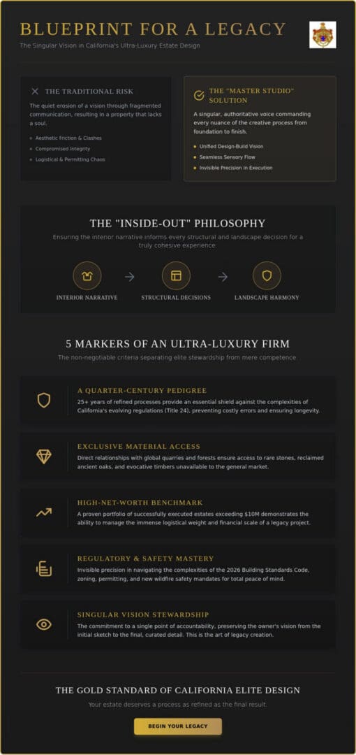 Hiring a Luxury Design-Build Firm in California: The 2026 Elite Guide