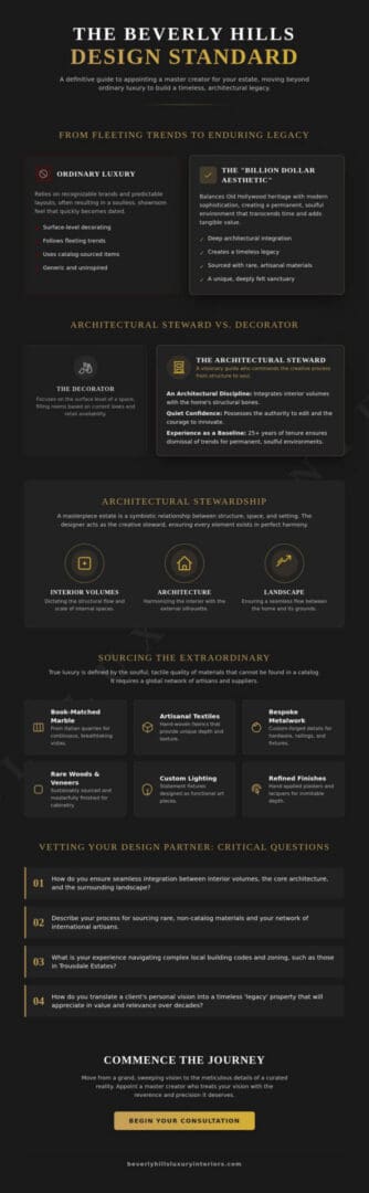 Hiring a Luxury Interior Designer in Beverly Hills: The 2026 Definitive Guide