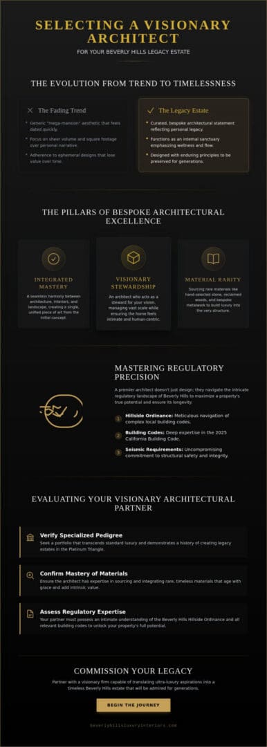 The Connoisseur’s Guide to High-End Residential Architects in Beverly Hills (2026)