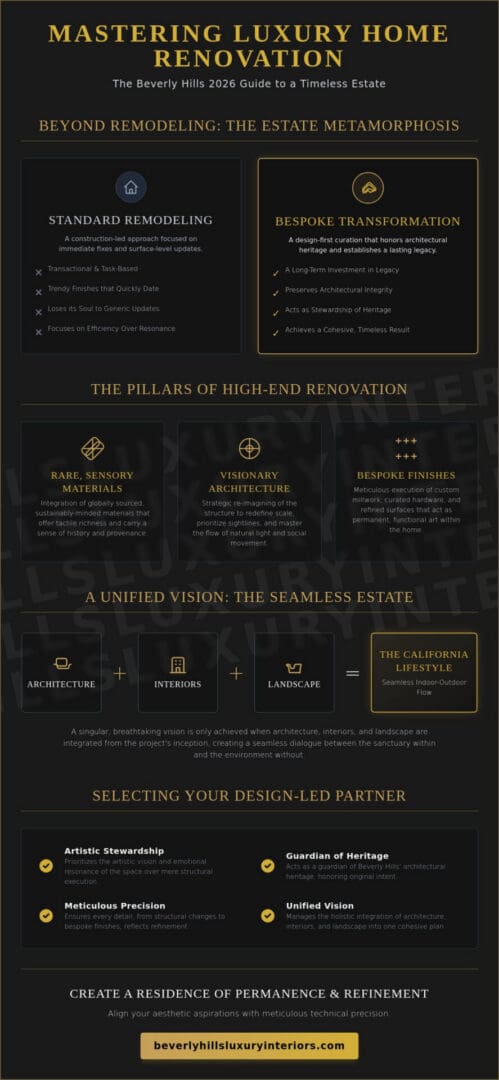 Luxury Home Renovation Design in Beverly Hills: The 2026 Buying Guide for Estates